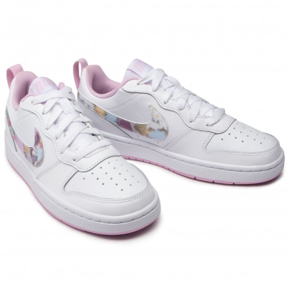 Nike Court Borough Low 2 SE GS Floral Swoosh Size 6.5 Y